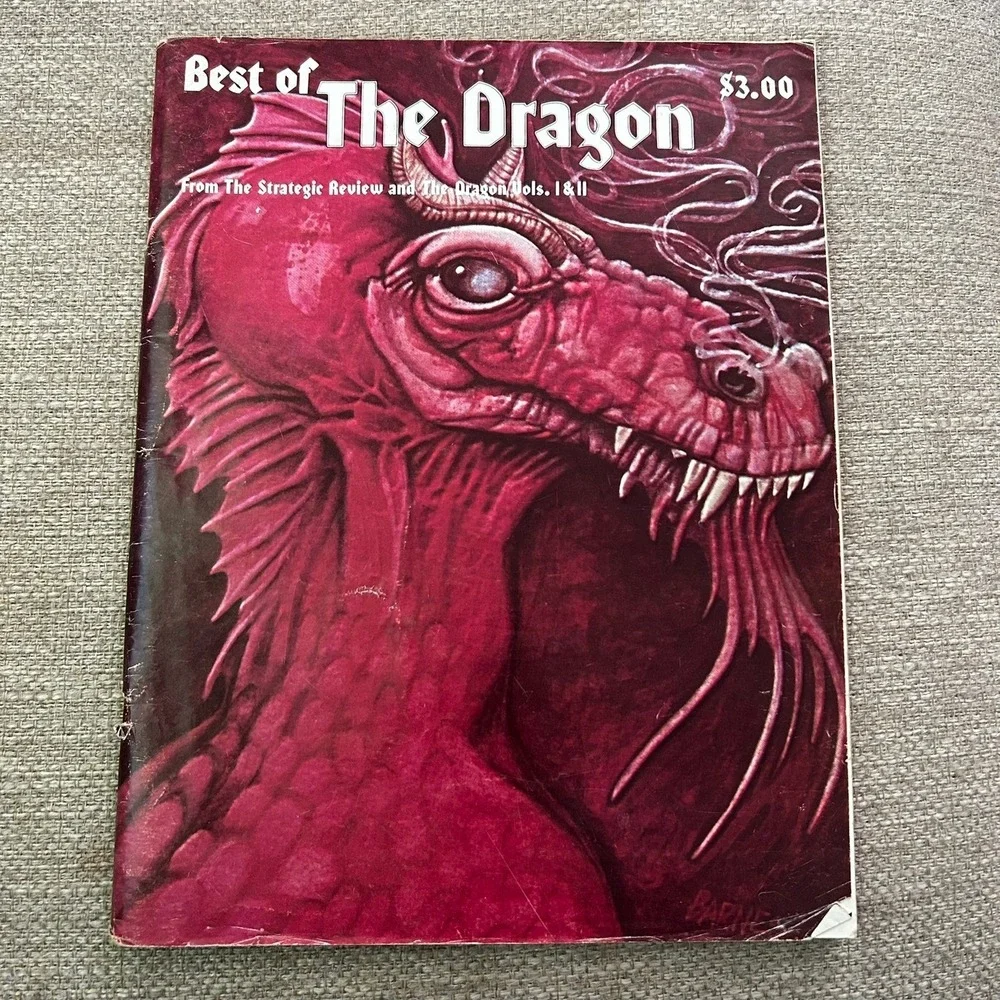 TSR Dungeons and Dragons Best of The Dragon Vol I Magazine 1980 Red D&D Vintage